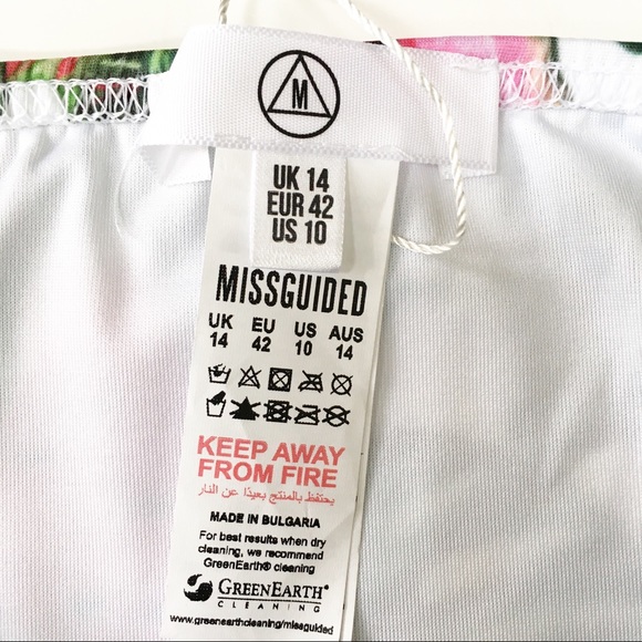 ASOS Fruit Print Missguided Bikini Brief Watermelon 10 NWT - Picture 6 of 9